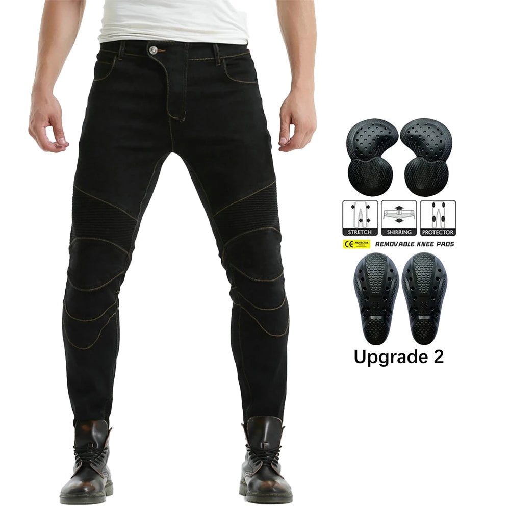 Denim Motorcycle Riding Jeans Trousers by RiderOut™