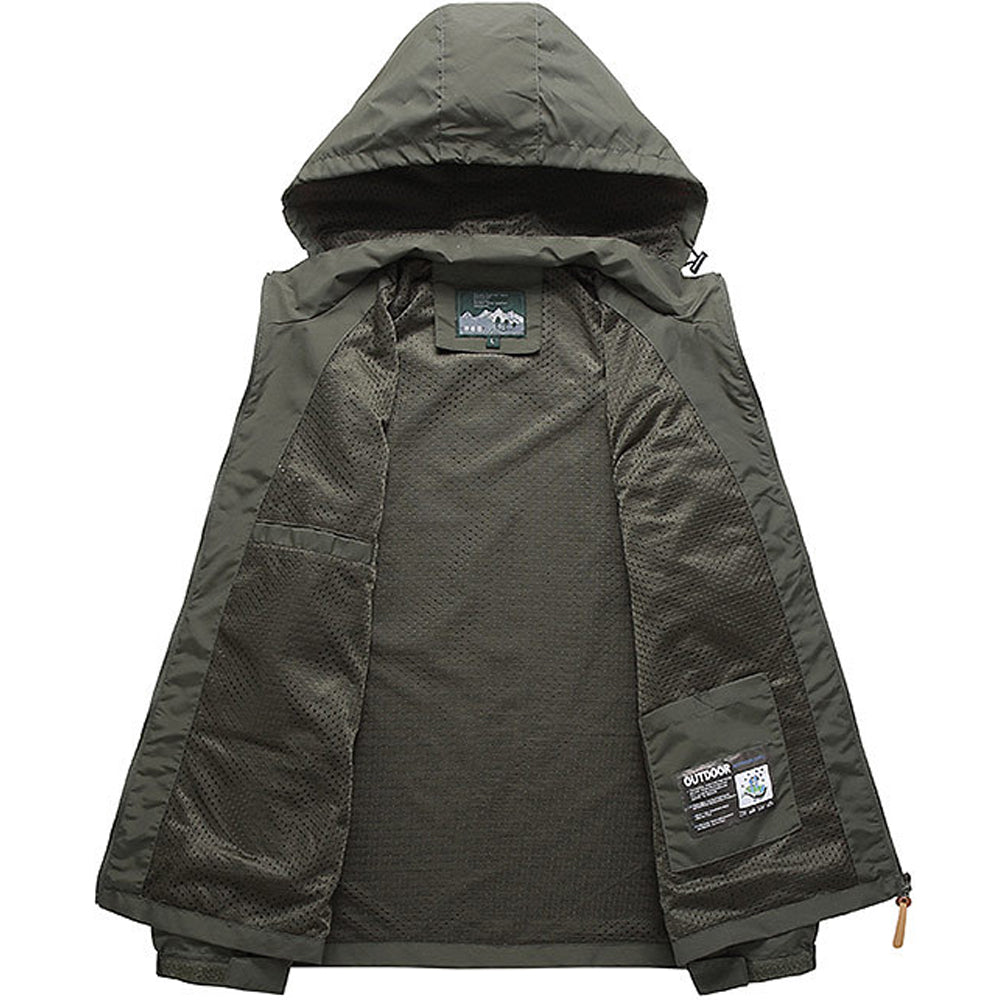 Windbreaker Tactical Waterproof Hooded Jacket by RiderOut