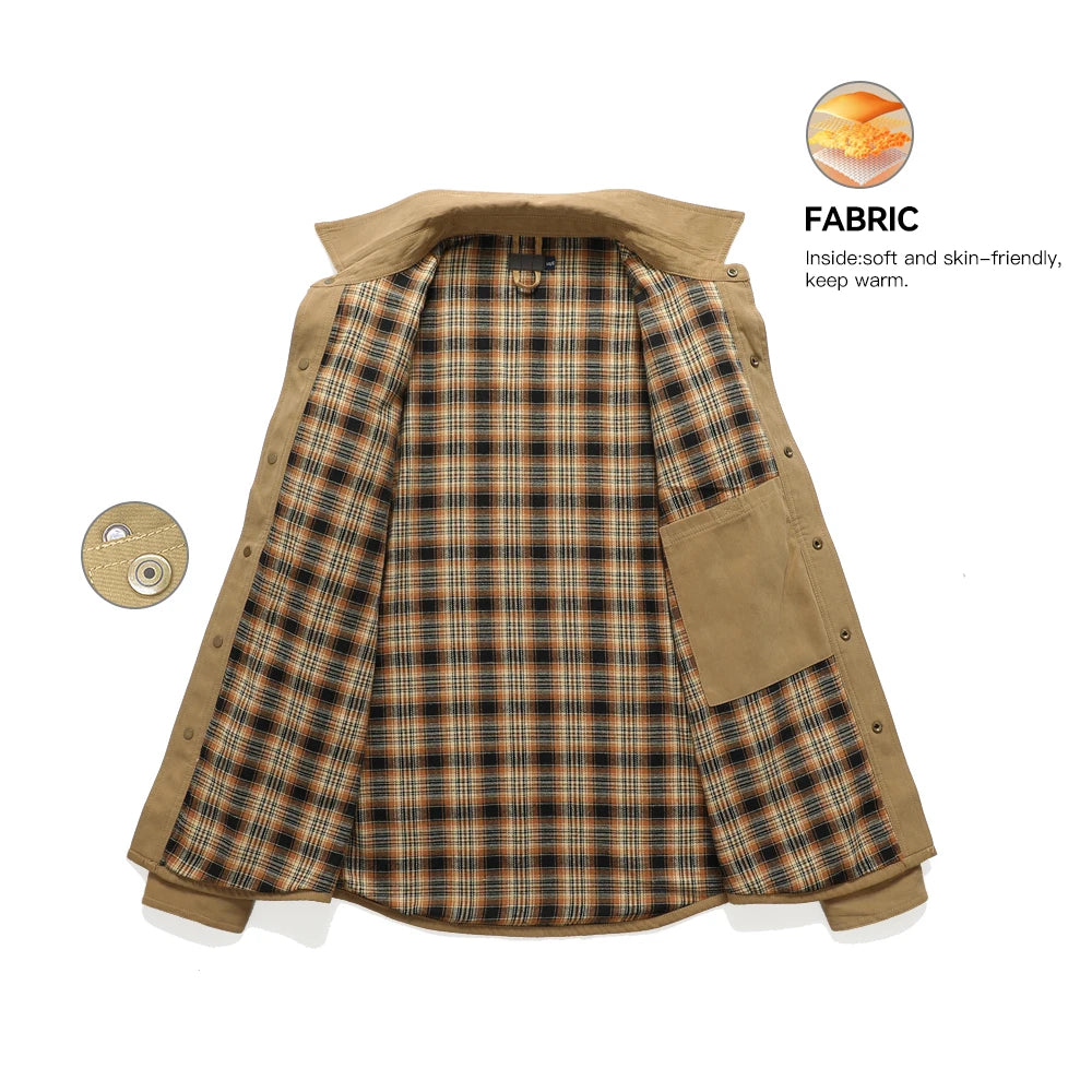 Flannel Lined Shacket Jacket by RiderOut