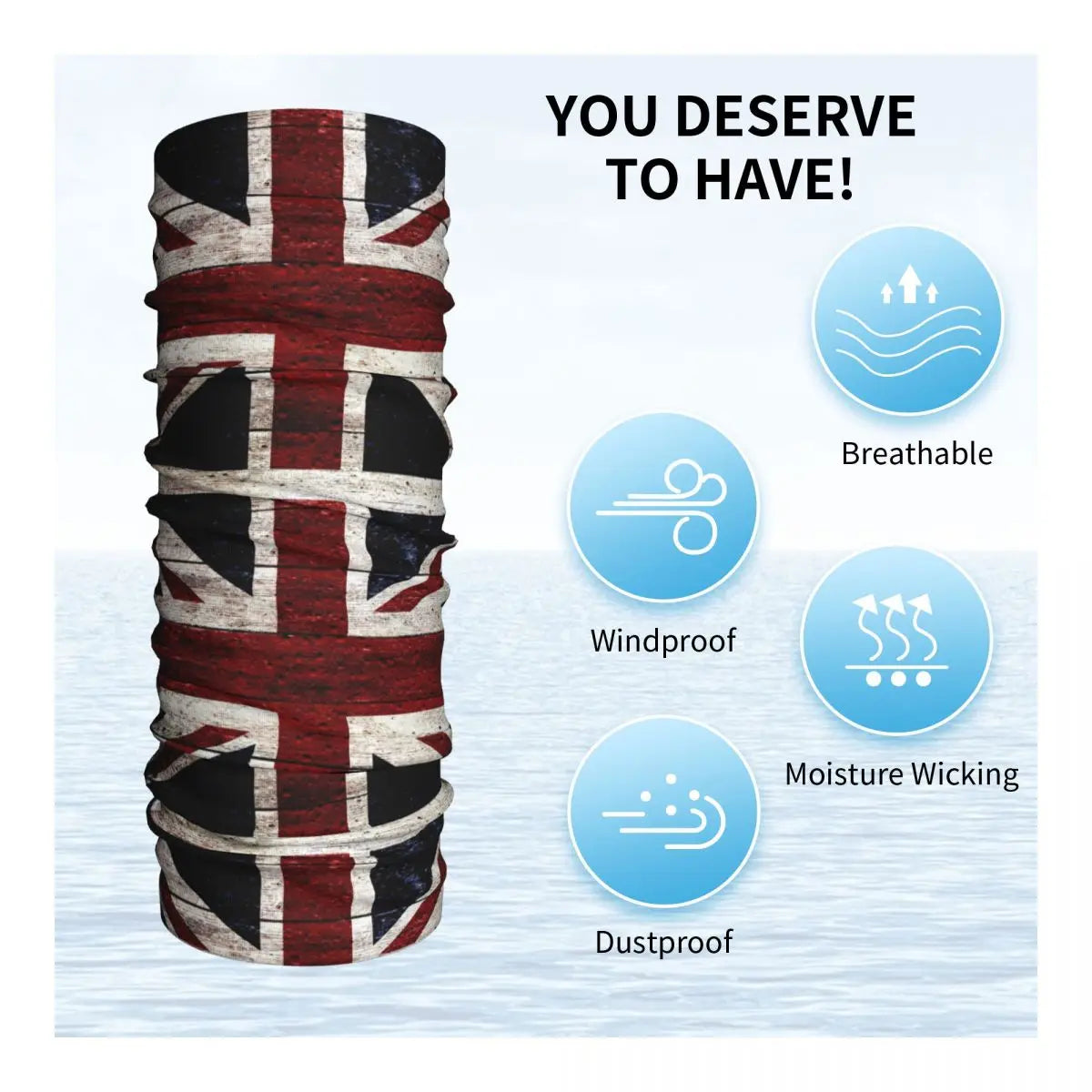 United Kingdom Flag Print Bandana by RiderOut™