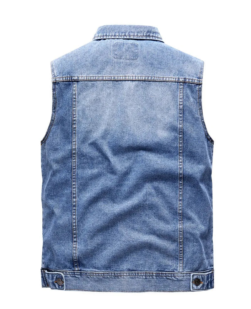 Cargo Denim Vest by RiderOut