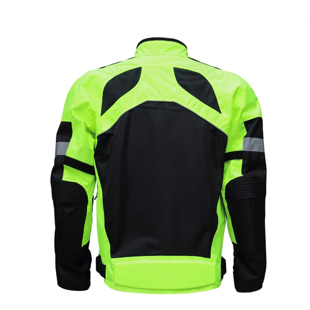 High Visible Protective Pads Breathable Motorcycle Jacket by RiderOut