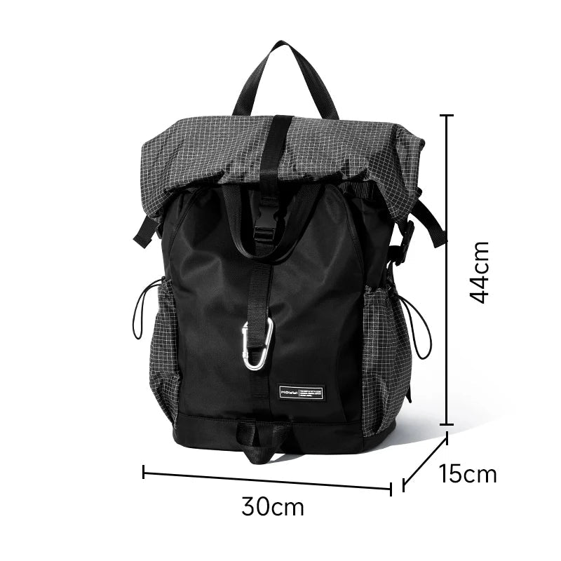 Roll Top Travel Expandable Large Capacity Backpack by RiderOut™