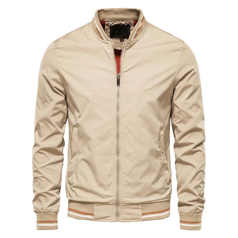 Casual Slim Fit Bomber Jacket by RiderOut