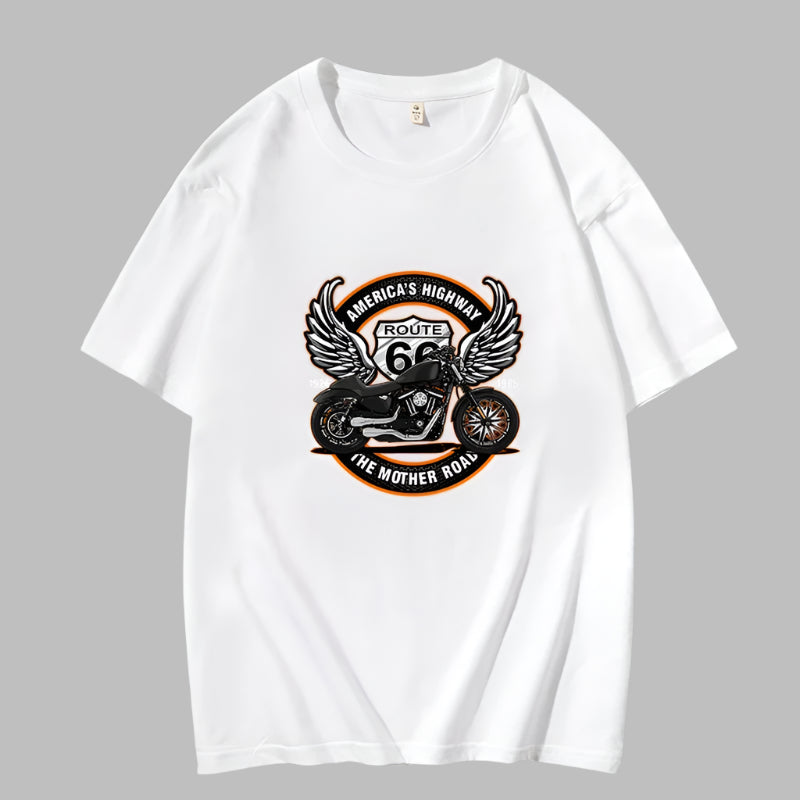 Americas Highway Cotton T-Shirts by RiderOut™