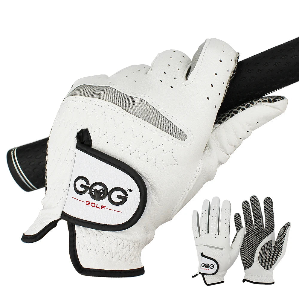 Breathable Sheepskin Genuine Leather Anti-Slip Golf Glove by RiderOut