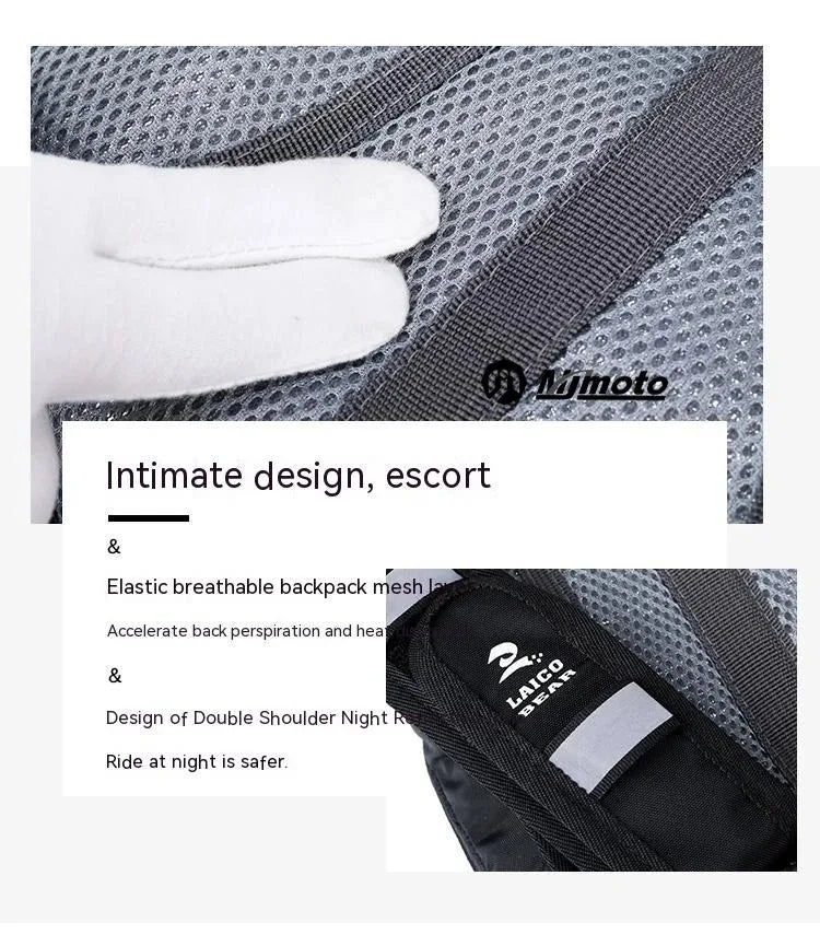 Motorcycle Hydration Backpack Built-in 2L Water Bag by RiderOut™