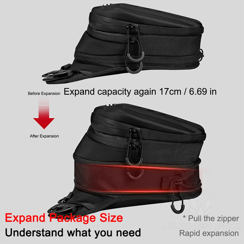 Waterproof Motorcycle Drop Leg Side Black Bag by RiderOut™