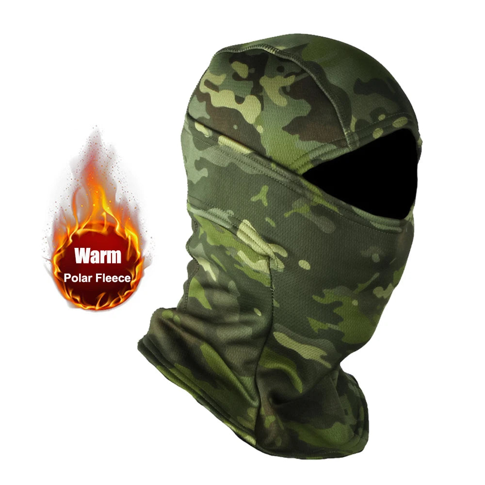 Winter Fleece Warm Camouflage Motorcycle Bandana by RiderOut™