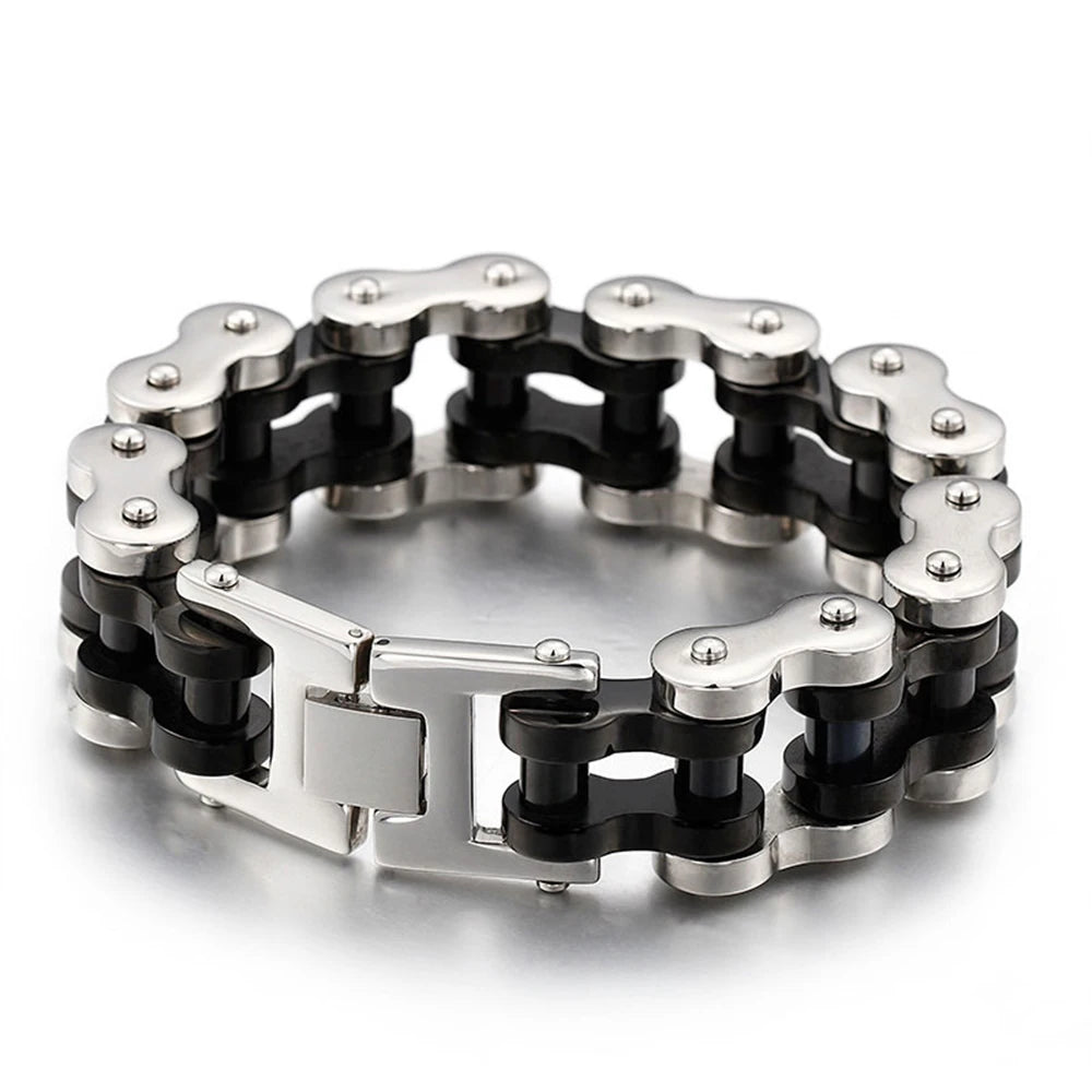 Thick Motorcycle Biker Chain Link Bracelet by RiderOut™
