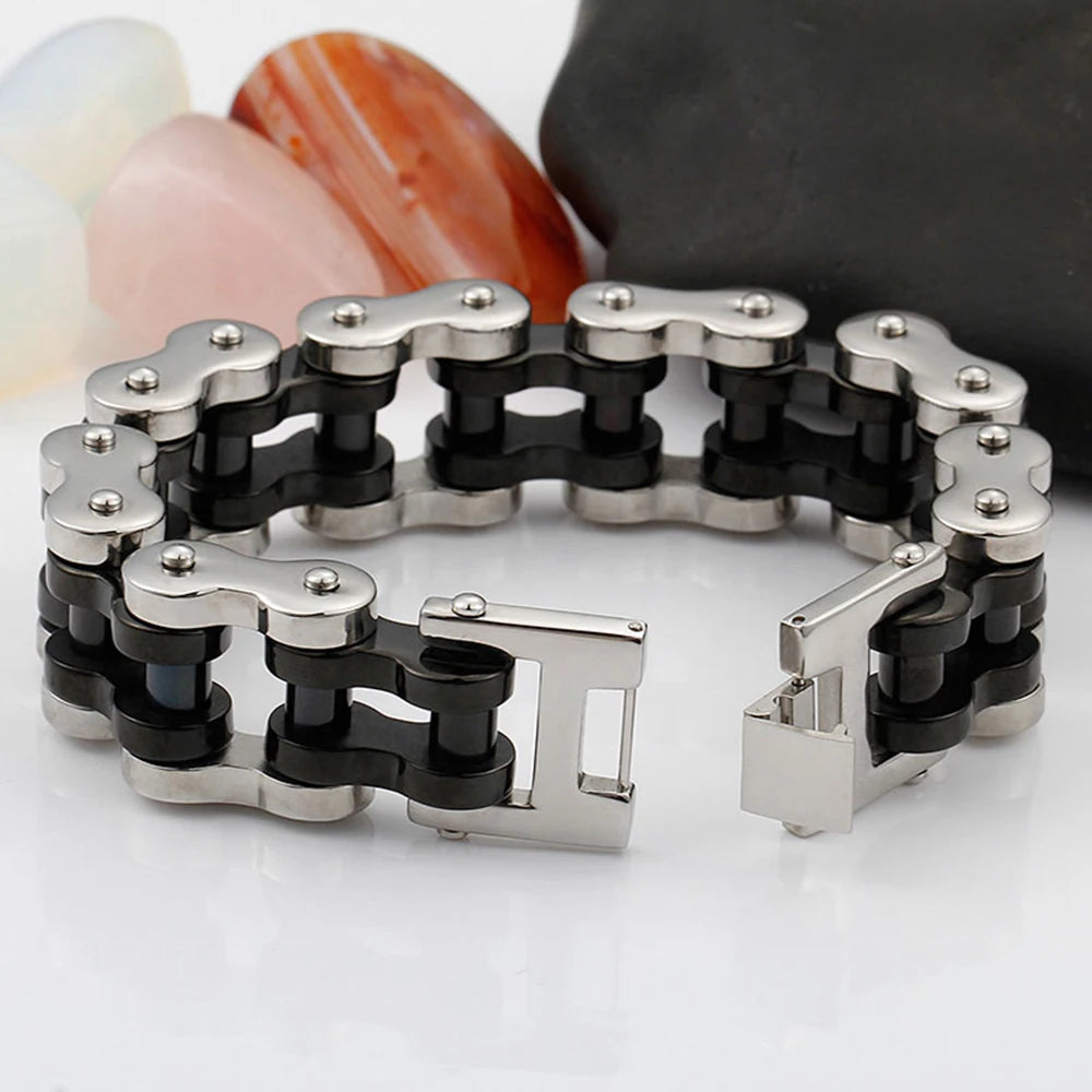 Thick Motorcycle Biker Chain Link Bracelet by RiderOut™
