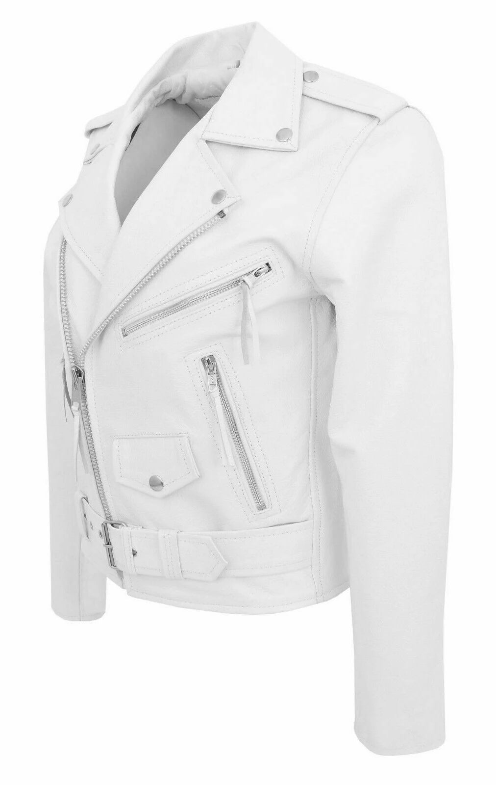 Slim Fit PU Leather Motorcycle Jacket by RiderOut