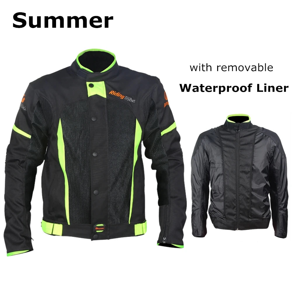 Breathable Waterproof Motorcycle Protective Armor Riding Jacket by RiderOut
