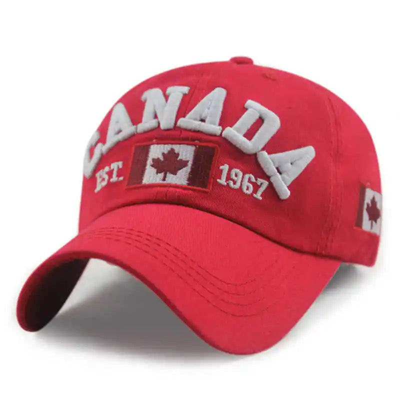 Canada Flag Embroidery Baseball Cap by RiderOut™