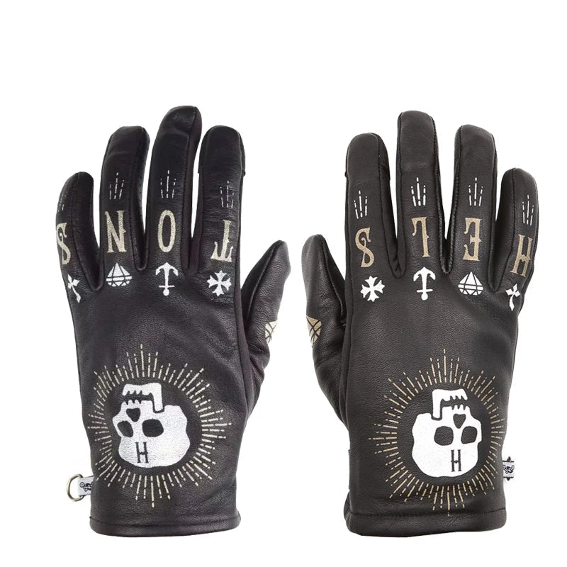 Black Helstons Motorcycle Gloves by RiderOut
