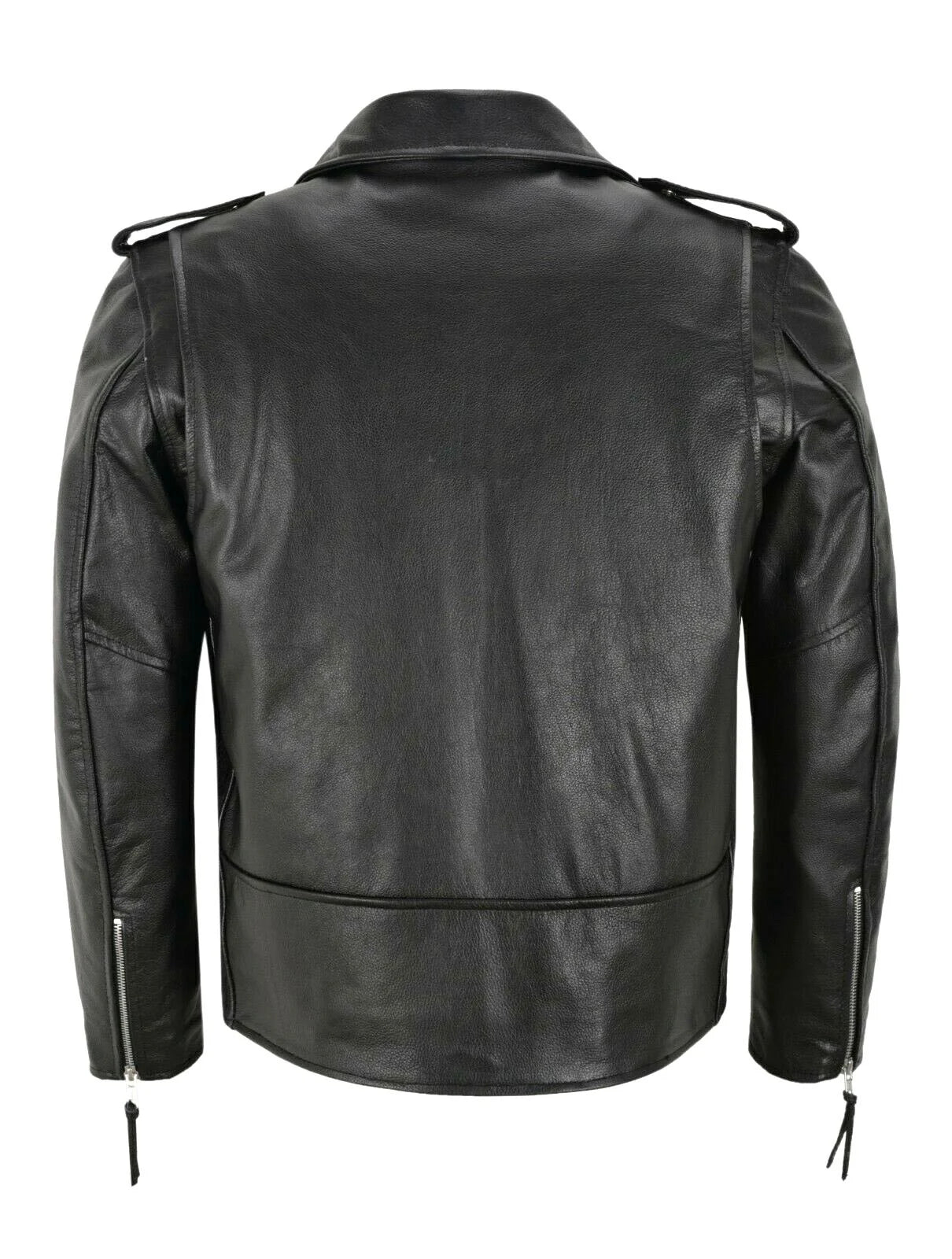 Slim Fit PU Leather Motorcycle Jacket by RiderOut