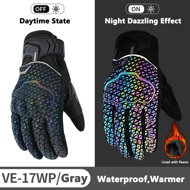 Warm Reflective Motorcycle Riding Gloves by RiderOut™