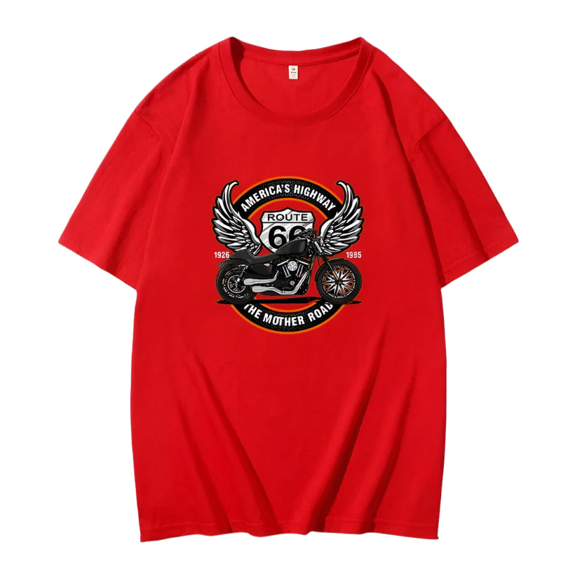 Americas Highway Cotton T-Shirts by RiderOut™