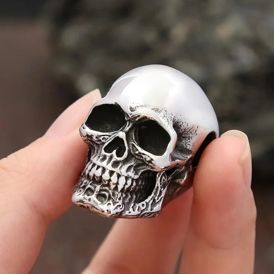 Vintage Skull Pendant Punk Necklace by RiderOut™