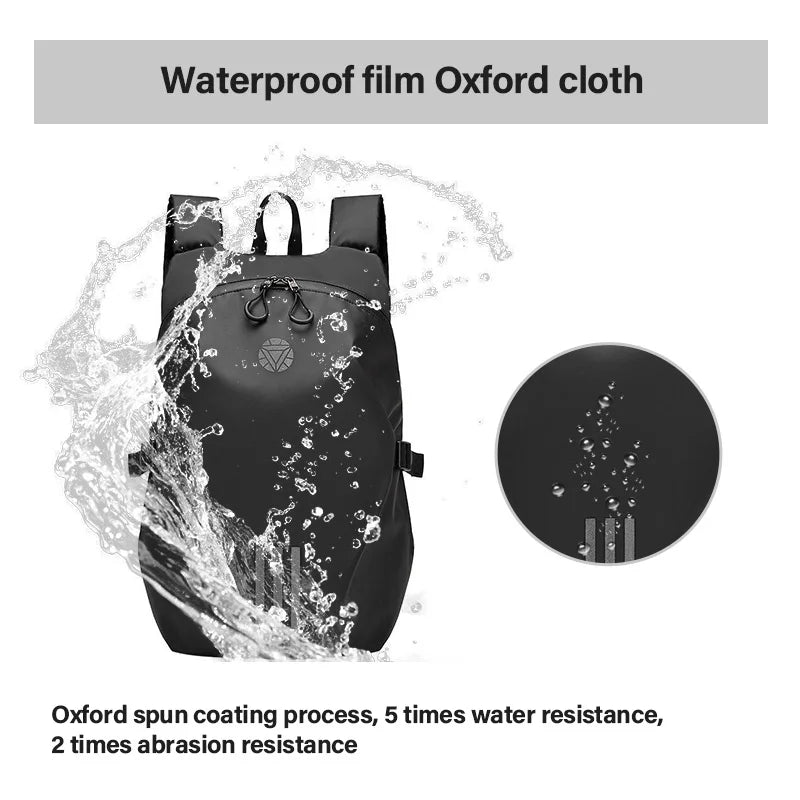 Black Motorcycle Helmet Waterproof Backpack by RiderOut™