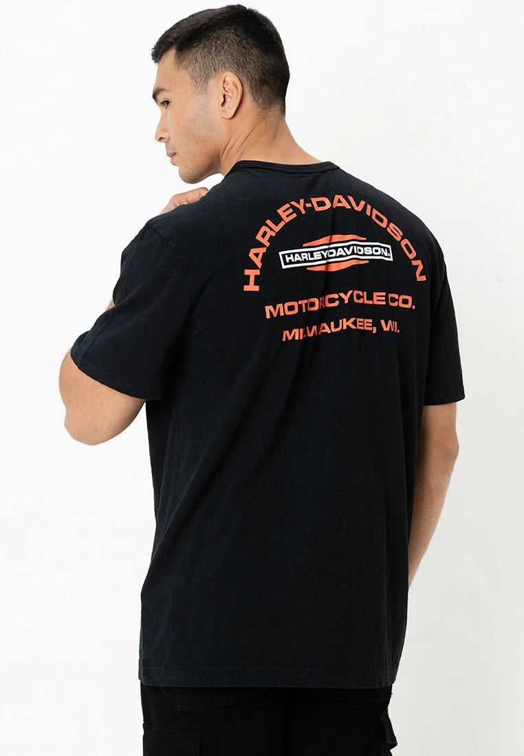 Black HD Simple Logo T-shirts by RiderOut™