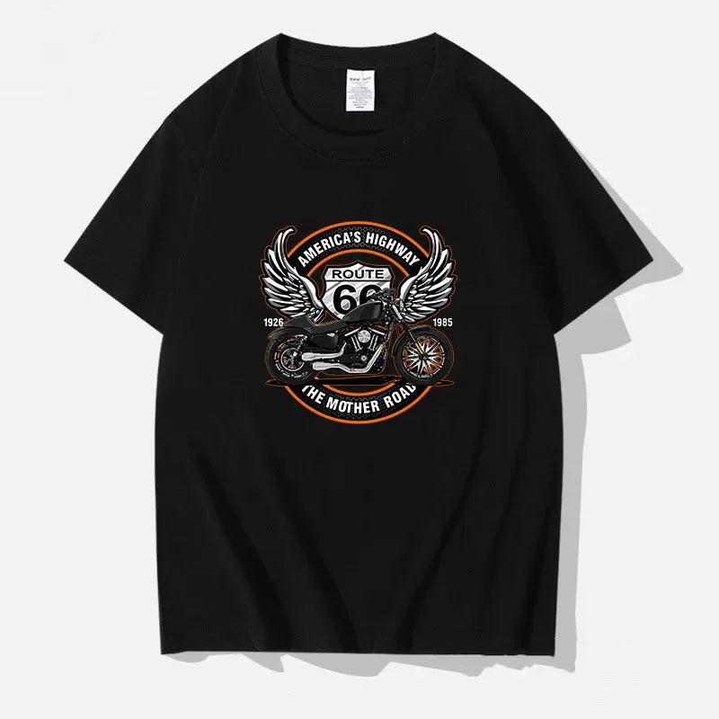 Americas Highway Cotton T-Shirts by RiderOut™