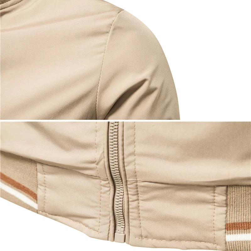 Casual Slim Fit Bomber Jacket by RiderOut