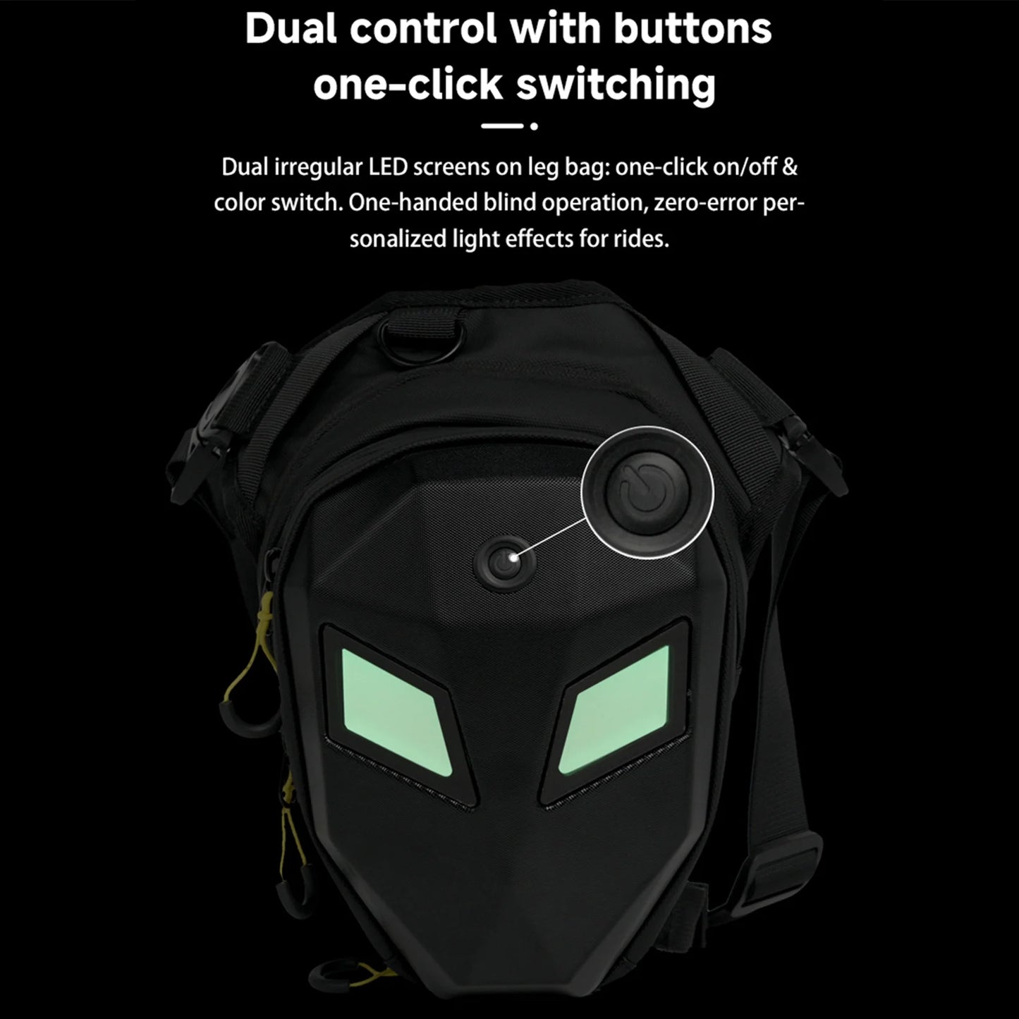 LED Screen Motorcycle Riding Leg Bag by RiderOut™