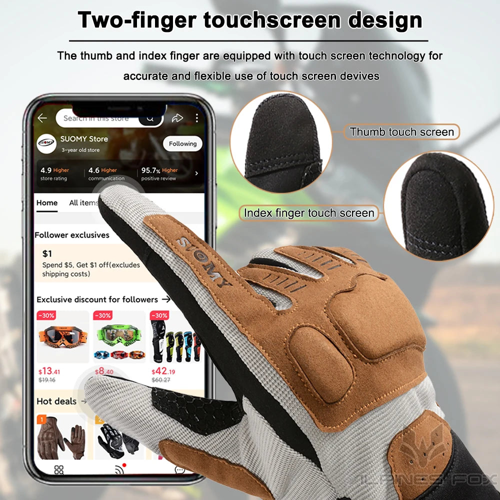 Breathable Anti-fall Gloves Motorcycle Gloves by RiderOut™