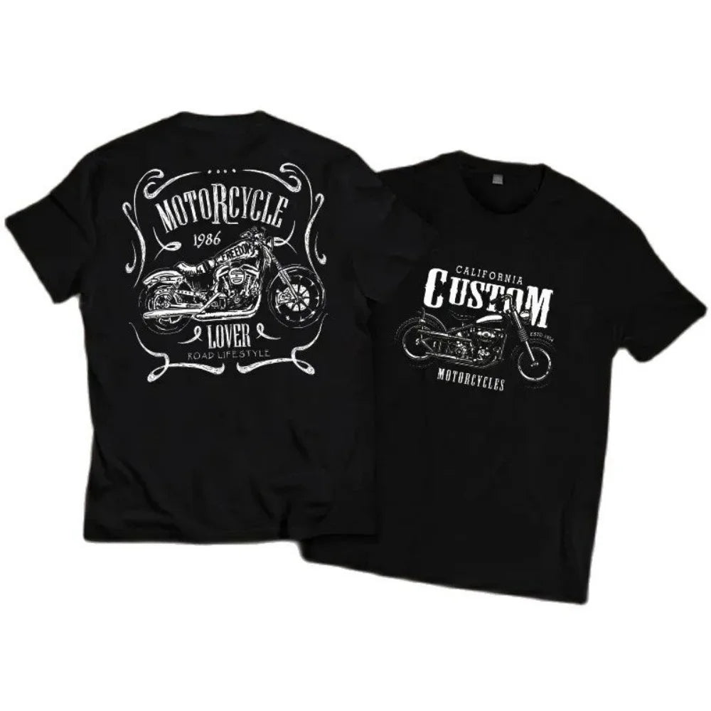 American Retro Vintage Motorcycle T-shirt by RiderOut™