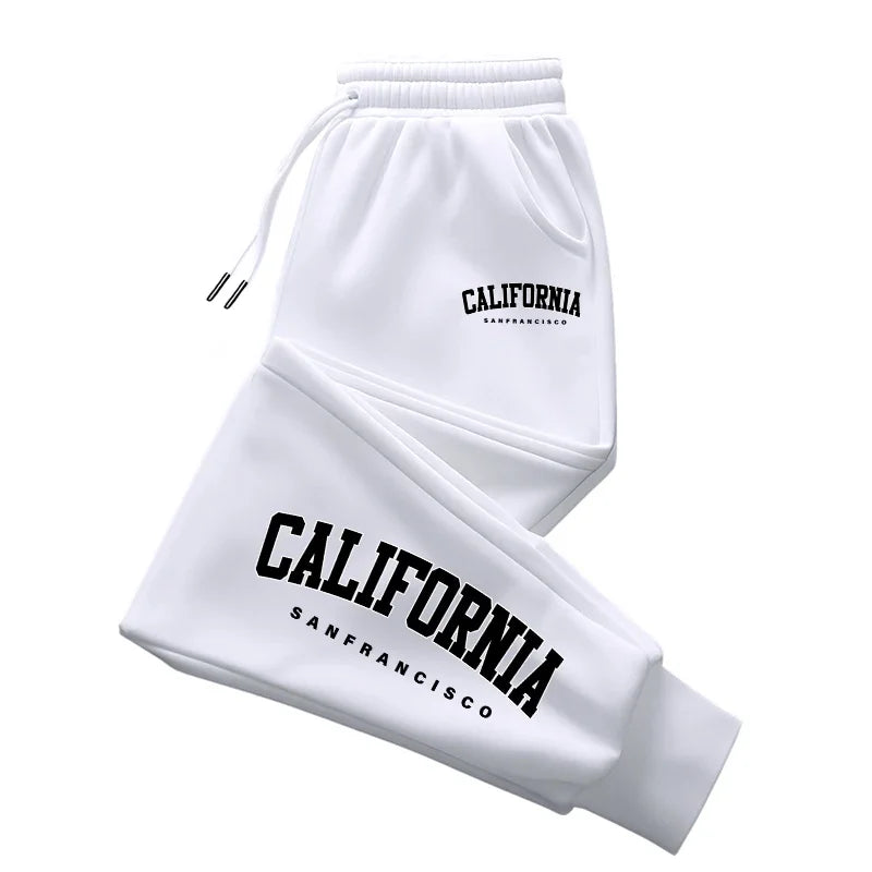 California Fashion Print Casual Jogger Pants by RiderOut