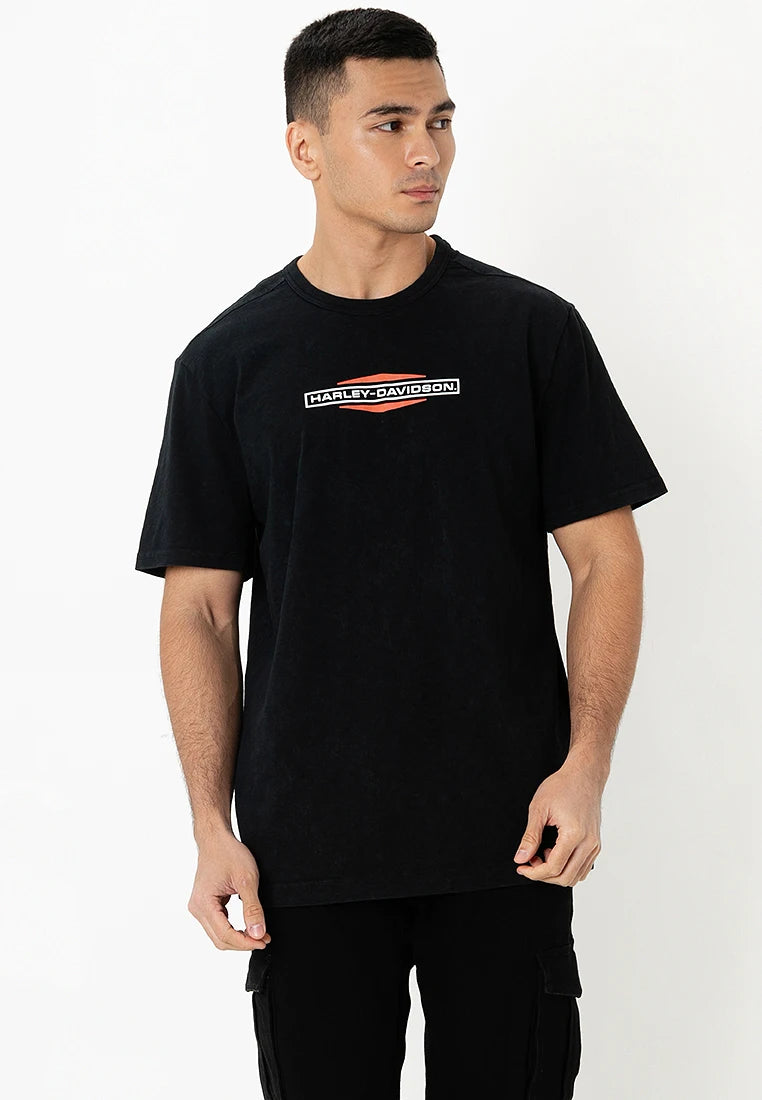 Black HD Simple Logo T-shirts by RiderOut™