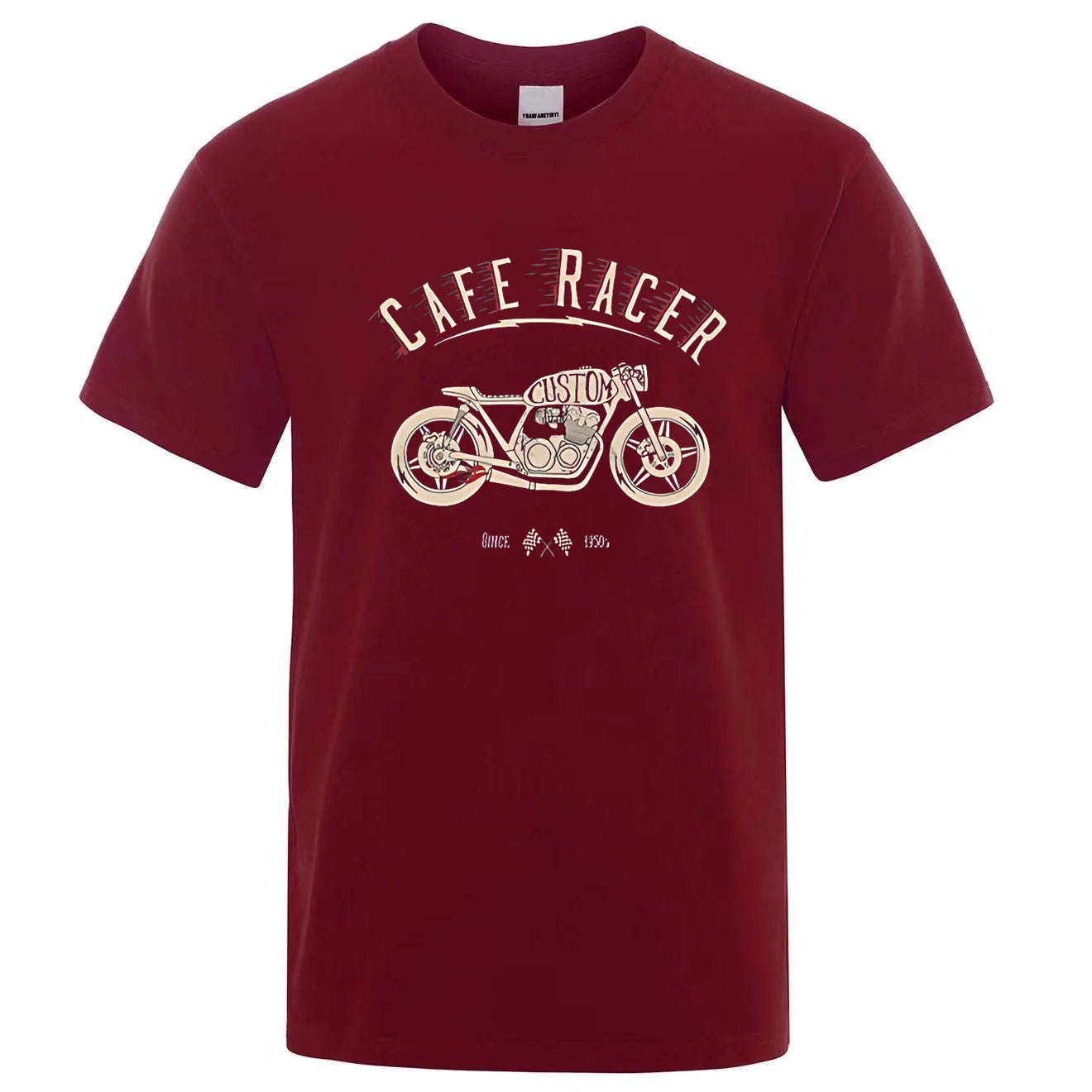CAFE RACER Motorcycle Logo T-Shirt by RiderOut™