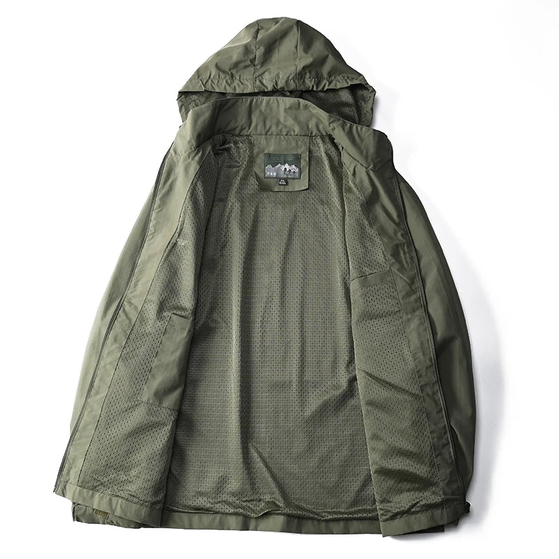 Windbreaker Tactical Waterproof Hooded Jacket by RiderOut