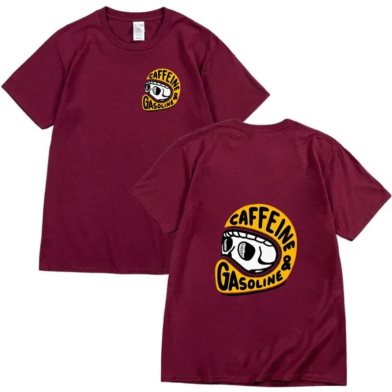 Biker Skull Graphic Retro T-Shirt