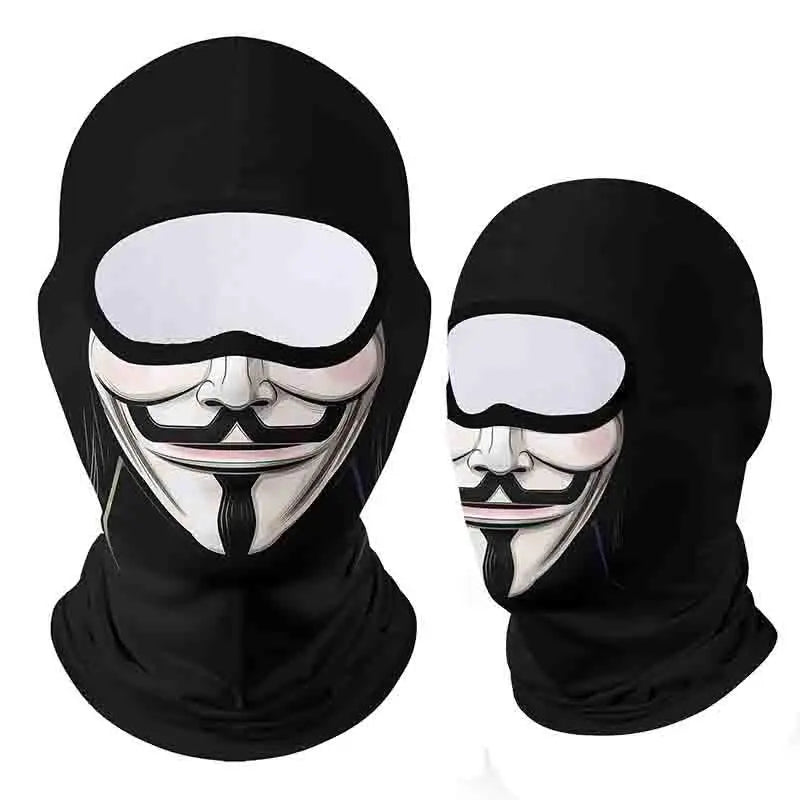 Moto Clown Ghost Skull Mask Breathable Bandana by RiderOut