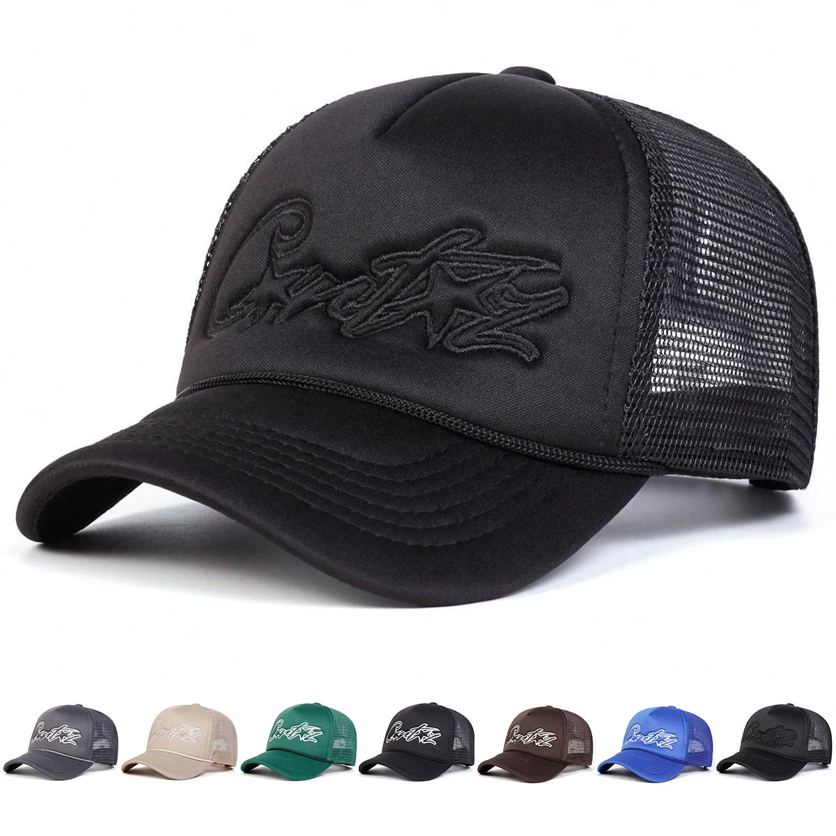 CRTZ Pentagram Embroidery Baseball Net Caps by RiderOut™