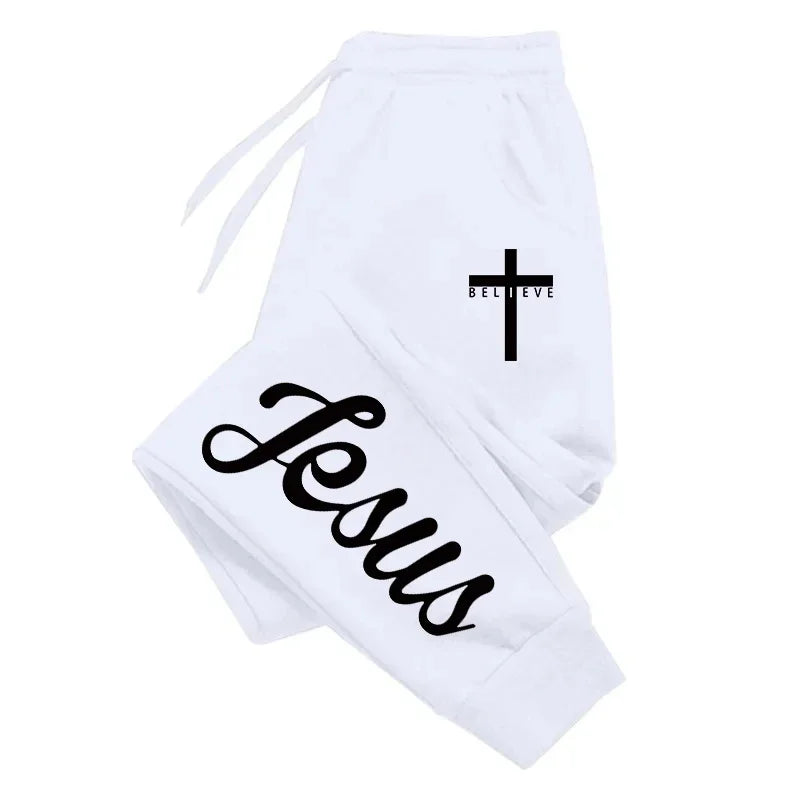 Jesus Cross Drawstring Casual Track by RiderOut