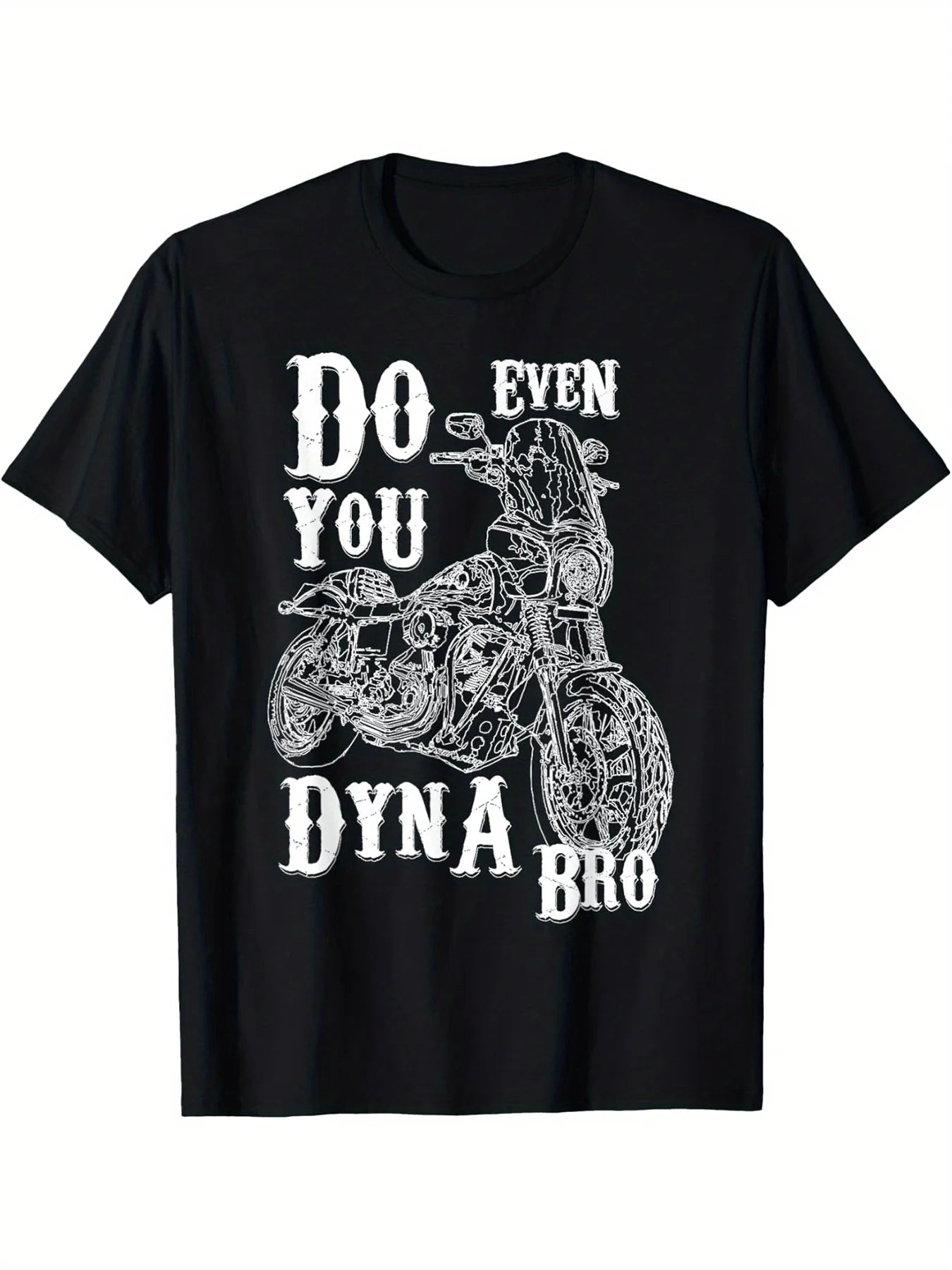 Black HD Dyna Motorcycle T-shirt by RiderOut™