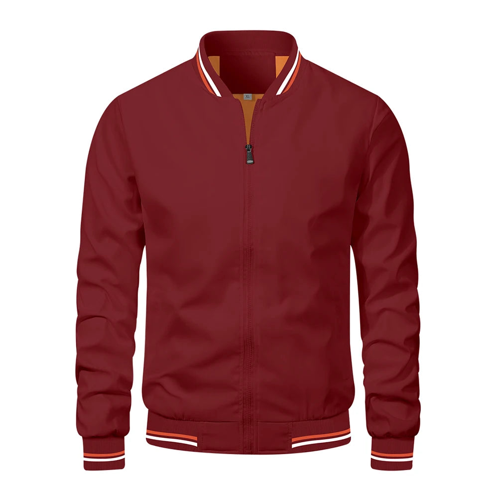 Casual Slim Fit Bomber Jacket by RiderOut