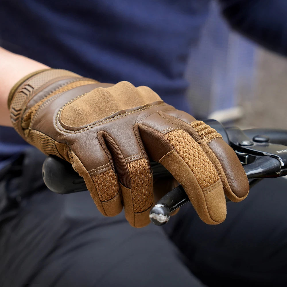 Non-slip Protective Motorcycle Full Finger Gloves by RiderOut™