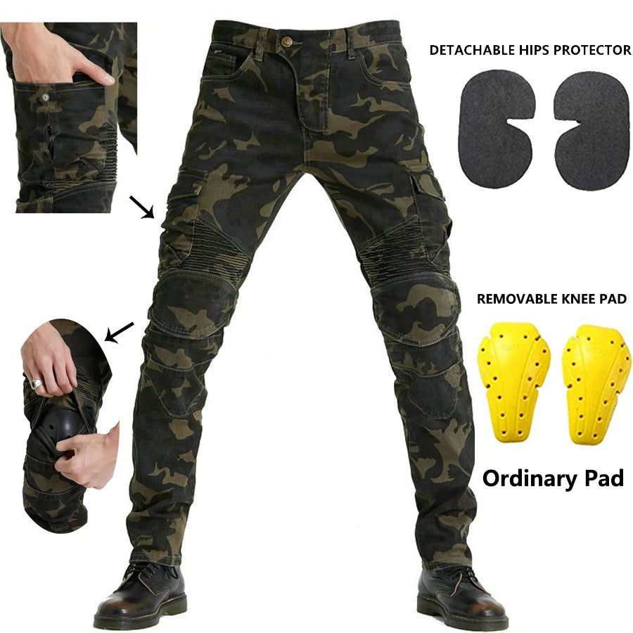 Motorcycle Riding Protective Camo Pants by RiderOut™