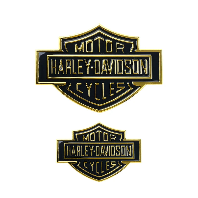 2PCS HD Motorcycle Basic Logo Metal Stickers by RiderOut™