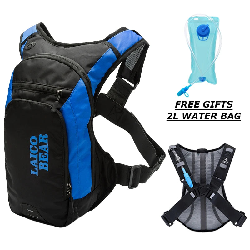Motorcycle Hydration Backpack Built-in 2L Water Bag by RiderOut™