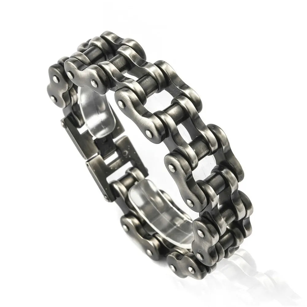 Retro Motorcycle Biker Chain Link Bracelet by RiderOut™