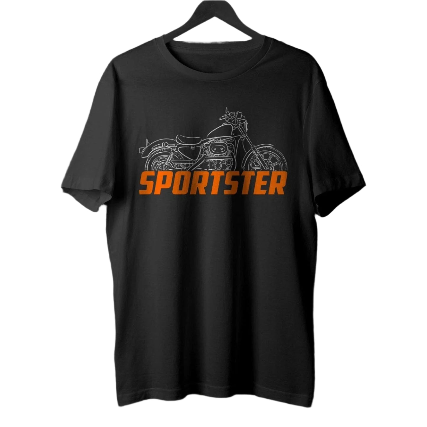 Black HD Sportsters Motorcycle T-Shirt by RiderOut™