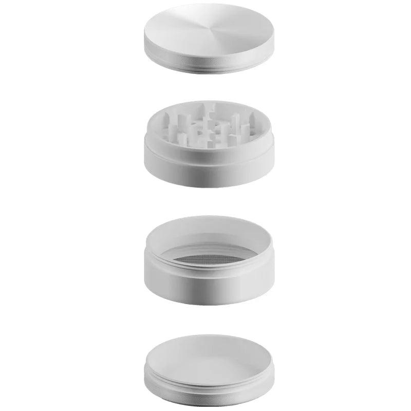 White Nonstick Ceramic Coating Metal Grinder-4 Layers by RiderOut™