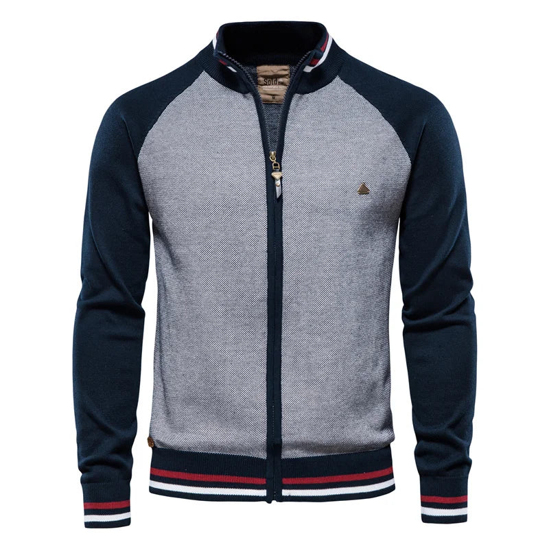 Spliced Cardigan Casual High Quality Cotton Jacket by RiderOut