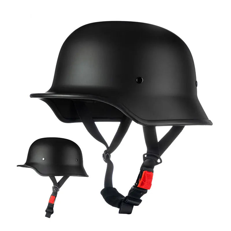 Vintage Classic German Retro Motorcycle Helmet by RiderOut™