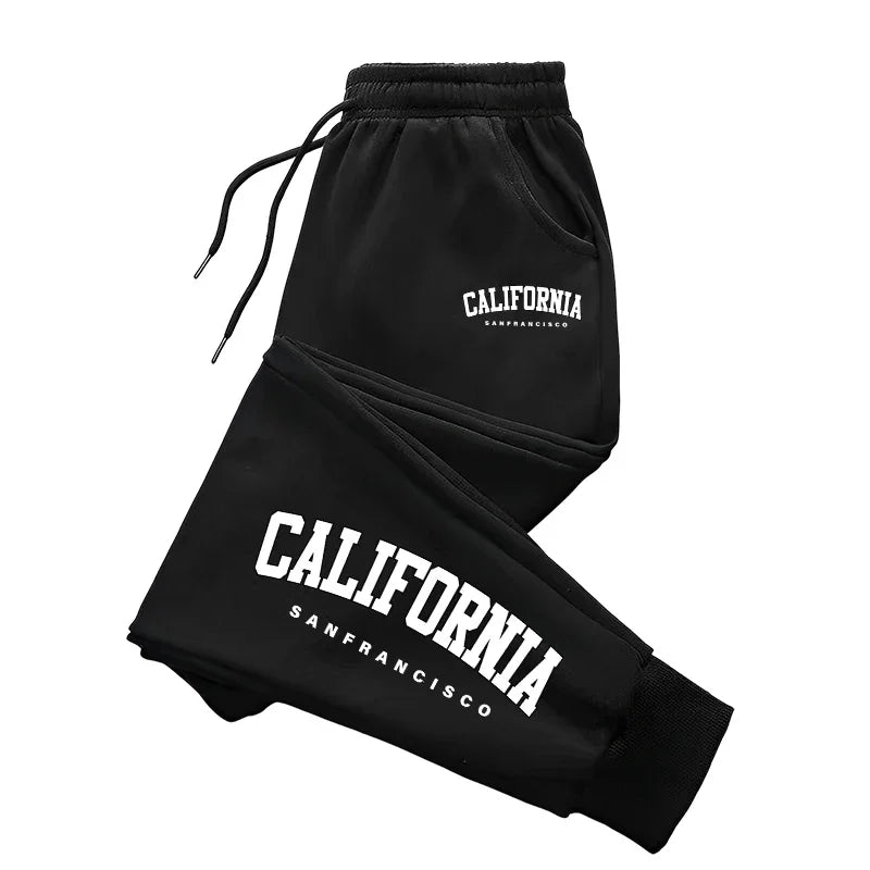 California Fashion Print Casual Jogger Pants by RiderOut